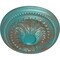 Ekena Millwork Saverne Ceiling Medallion, Hand-Painted Copper Green Patina, 18 1/2"W x 13 1/2"H x 1 7/8"P CM18SACGS - alternate 3